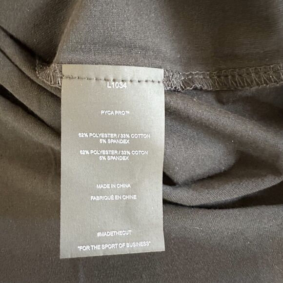 Men’s Cuts Elongated Large Long Sleeve Black Henley T Shirt Top Pyca Pro - Picture 6 of 9